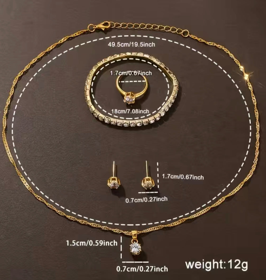 Set 6pcs gioielli da donna